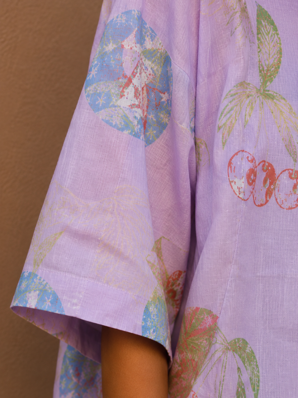 Tropical Print Linen Blend Shirt & Shorts Co-ord Set
