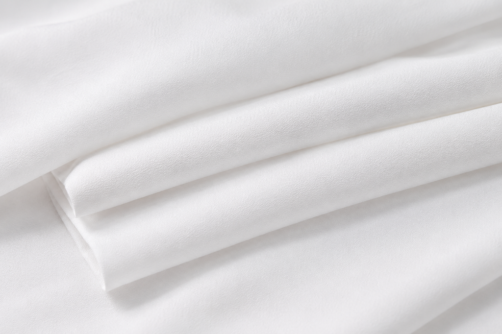 Women's Elegant White Midi Dress – Half Sleeve Polyester Wrap Dress