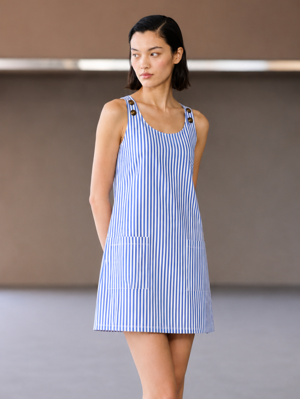 Women's Sleeveless A-Line Jumpsuit Dress | Casual Summer Maxi Dress