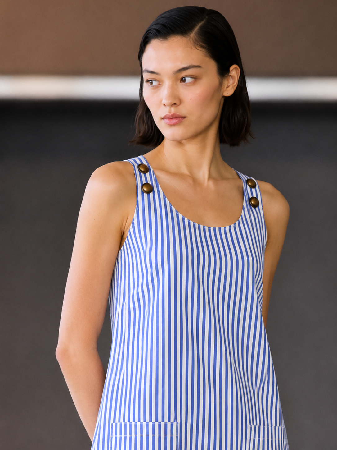 Women's Sleeveless A-Line Jumpsuit Dress | Casual Summer Maxi Dress